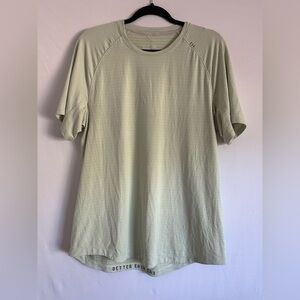 Lululemon Men's Green T-Shirt Better Each Day Performance Stretch Gym